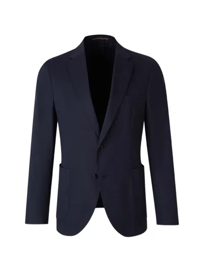 Incotex Single-breasted Notch-lapels Blazer In Blue