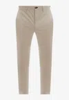 Incotex Skinny Chino Pants In Neutral