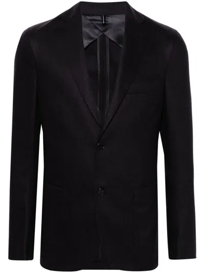 Incotex Skinny Notched Lapels Blazer In Blue