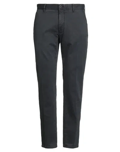 Incotex Slacks By Slowear Man Pants Charcoal Size 35 Cotton, Elastane In Black