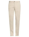 Incotex Man Pants Camel Size 38 Cotton, Elastane In White