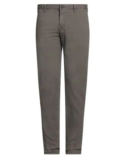 Incotex Slacks By Slowear Man Pants Dark Brown Size 35 Cotton, Elastane In Gray