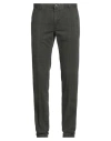 Incotex Slacks By Slowear Man Pants Dark Green Size 33 Cotton, Polyacrylic, Elastane In Green