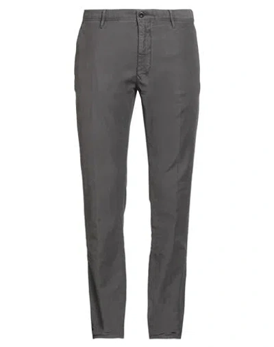 Incotex Slacks By Slowear Man Pants Grey Size 35 Cotton, Elastane In Black