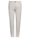 Incotex Man Pants Light Grey Size 38 Cotton, Elastane In Gray