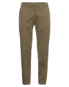 Incotex Slacks By Slowear Man Pants Military Green Size 35 Cotton, Elastane