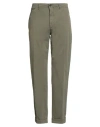 Incotex Slacks By Slowear Man Pants Military Green Size 35 Cotton, Elastane In Green