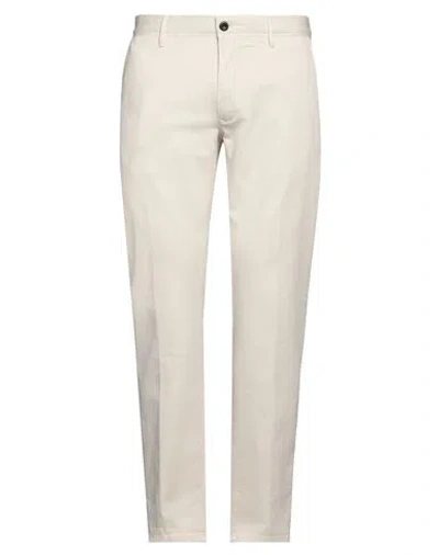 Incotex Slacks By Slowear Man Pants Off White Size 35 Cotton, Elastane In Neutral