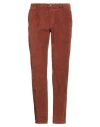 Incotex Slacks By Slowear Man Pants Rust Size 35 Cotton, Elastane In Brown