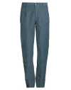 Incotex Slacks By Slowear Man Pants Slate Blue Size 31 Cotton, Elastane