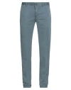 Incotex Slacks By Slowear Man Pants Slate Blue Size 33 Cotton, Elastane In Green