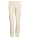 Incotex Slacks Man Pants Ivory Size 34 Cotton, Elastane In White