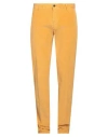Incotex Slacks Man Pants Marigold Size 35 Cotton, Elastane In Yellow