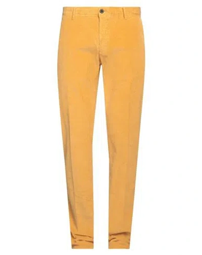 Incotex Slacks Man Pants Marigold Size 35 Cotton, Elastane In Yellow