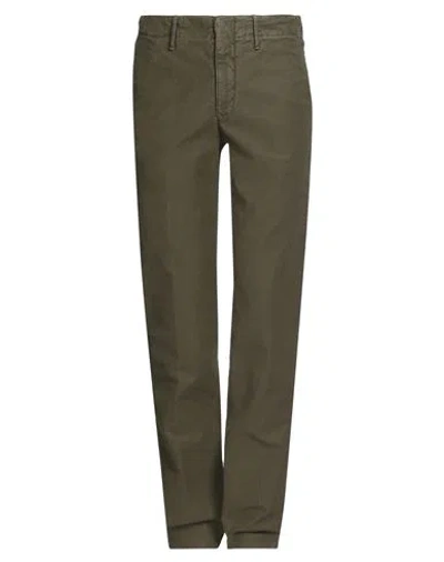 Incotex Slacks Man Pants Military Green Size 32 Cotton, Elastane