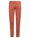 Incotex Slacks Man Pants Rust Size 35 Cotton, Elastane In Brown