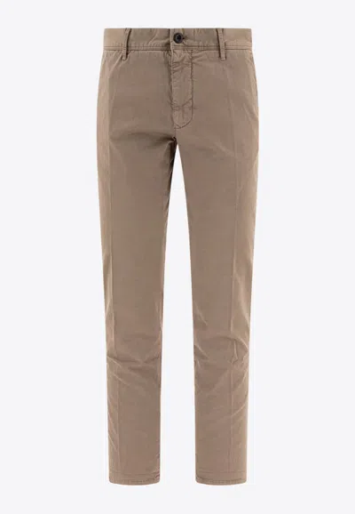 Incotex Slacks Straight-leg Casual Pants In Nude