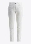 Incotex Slacks Straight-leg Casual Pants In White