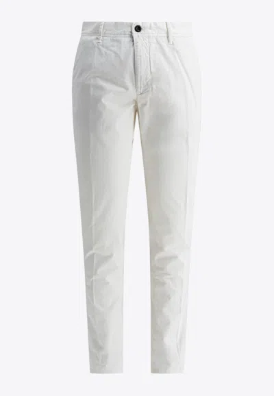 Incotex Slacks Straight-leg Casual Pants In White