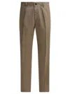 Incotex Slacks Tapered Fit Trousers Beige In Brown