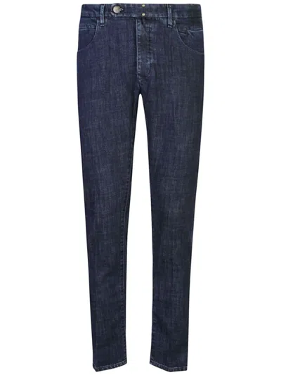 Incotex Sleek Slim-fit Jeans With Comfortable Stretch And Refined Detailing In Black