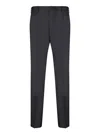 Incotex Sleek Trousers With Tailored Fit And Premium Fabric Finish In Black