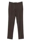 Incotex Slim Chino Trousers In Brown