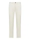Incotex Slim Cotton Trousers In White