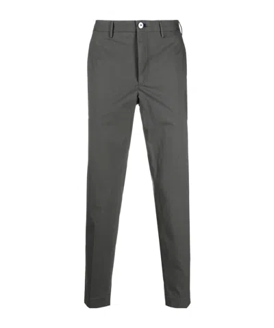 Incotex Slim-cut Chino Trousers In Black