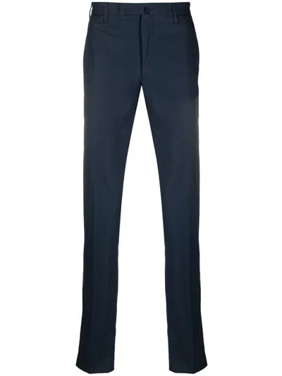 Incotex Slim-cut Chino Trousers In Blue