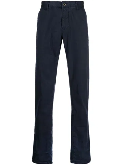 Incotex Slim-cut Chino Trousers In Blue