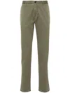 Incotex Slim-cut Chino Trousers In Green