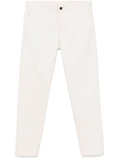 Incotex Slim-cut Chino Trousers In Neutrals