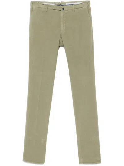Incotex Slim-cut Chinos In Green