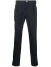 INCOTEX SLIM-CUT TAILORED TROUSERS