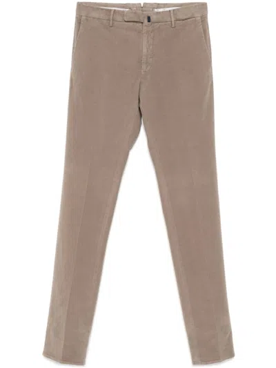 Incotex Slim-cut Trousers In Neutrals