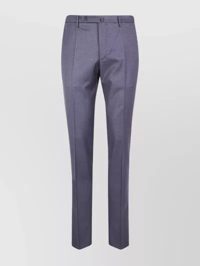 Incotex Slim Fit Chino Trousers In Blue