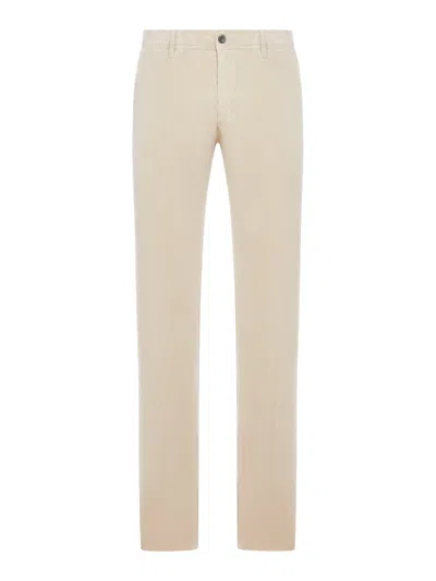 Incotex Slim Fit Corduroy Trousers In Neutral