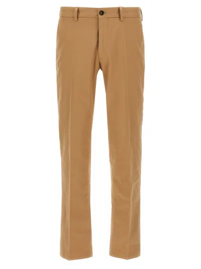 INCOTEX SLIM FIT COTTON TWILL TROUSERS
