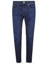 Incotex Slim-fit Five-pocket Denim Pants In Deep Blue In Blue