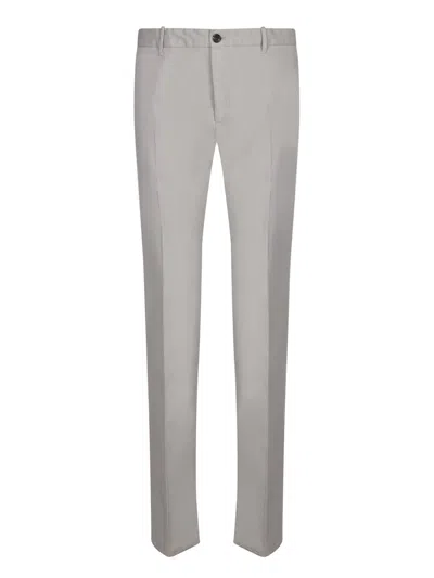 Incotex Slim Fit Pants In Grey In White