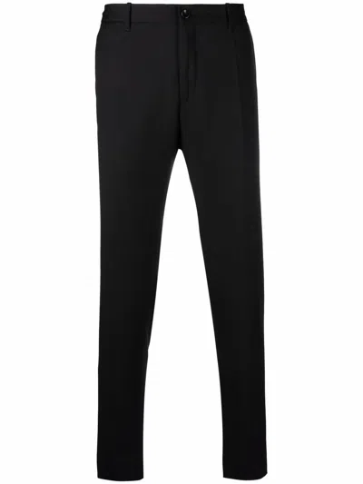 Incotex Slim-fit Straight-leg Trousers In Black