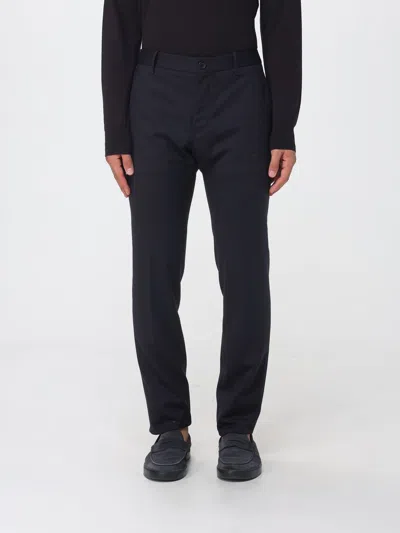 Incotex Slim Fit Tailored Trousers In A Stretch Wool Blend In Blue