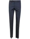 Incotex Blue Cotton Slim Fit Trousers