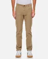 Incotex Splatter Print Regular Trousers In Beige