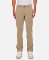 Incotex Splatter Print Regular Trousers In Beige
