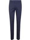 Incotex Venezia 1951 Cotton And Linen Slim Fit Pants In Blue