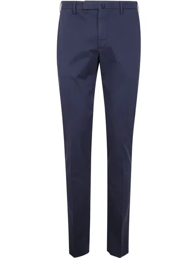 Incotex Venezia 1951 Cotton And Linen Slim Fit Pants In Dark Blue