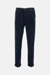 Incotex Tailored Flap Trousers In Blue