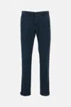 Incotex Belt Loop Casual Pants In Blue